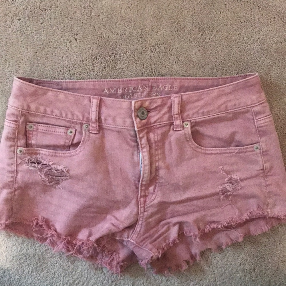 American Eagle Jean Blush Rose Pink Shorts Size 4